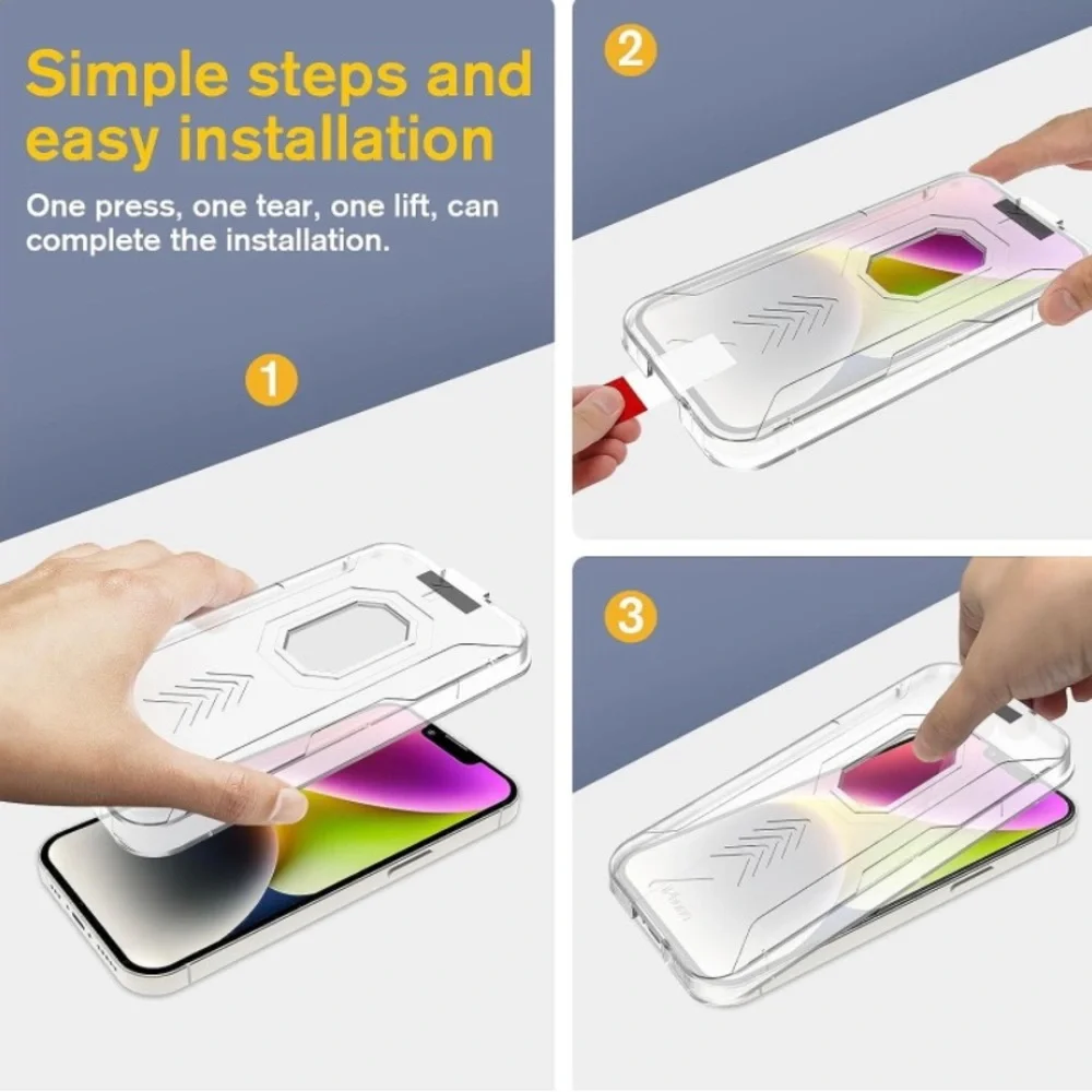 2 Pack Tempered Glass Screen Protector iPhone 14 Pro Max Camera Lens Protector